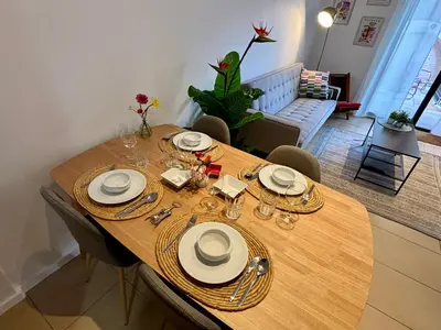 Zona de estar de Casa Tita - Exclusivo Apartamento con Gran Terraza y Vistas a la Piscina en Lloret de Mar