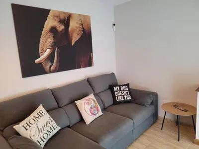 Zona de estar de Our lovely space