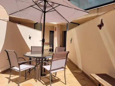 Un patio o zona al aire libre en Our lovely space