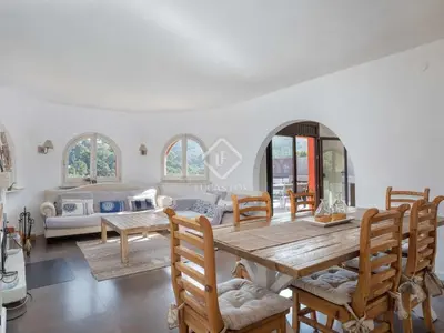 Zona de estar de Beautiful Villa in Sa Riera Begur