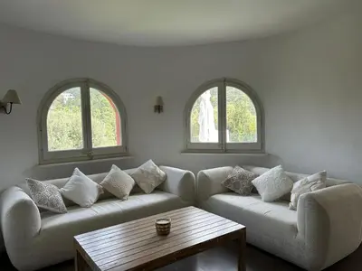 Zona de estar de Beautiful Villa in Sa Riera Begur