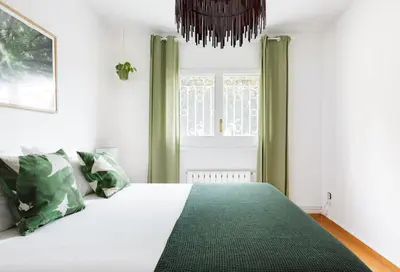 Cama o camas de una habitación en Casa Feliz del Mar