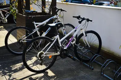 Montar en bicicleta en Beachfront Apartment with Pool and Garden S Abanell Blanes o alrededores