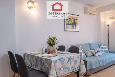 Zona de estar de Apartament la Illeta