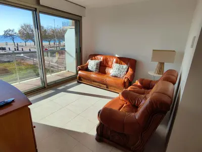 Zona de estar de Apartamento con vistas al mar y parking