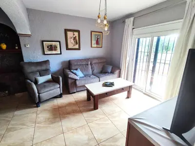 Zona de estar de Beautiful villa with a pool