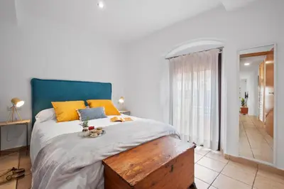 Cama o camas de una habitación en Labarbara Palamós Apartament