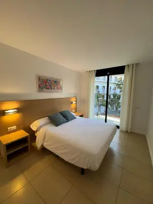 Cama o camas de una habitación en Cala Paula