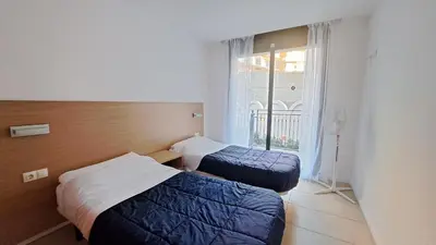 Cama o camas de una habitación en 2-bedroom Apartment in Lloret de Mar City Center