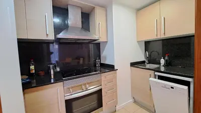 Una cocina o zona de cocina en 2-bedroom Apartment in Lloret de Mar City Center