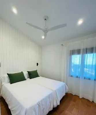 Cama o camas de una habitación en Casa en Begur
