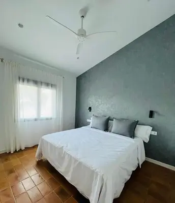 Cama o camas de una habitación en Casa en Begur