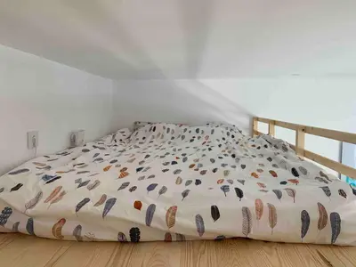 Cama o camas de una habitación en Cosy flat with terrace, swimming pool and parking in Begur