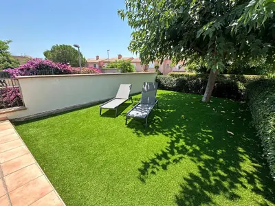 Jardín al aire libre en La calma