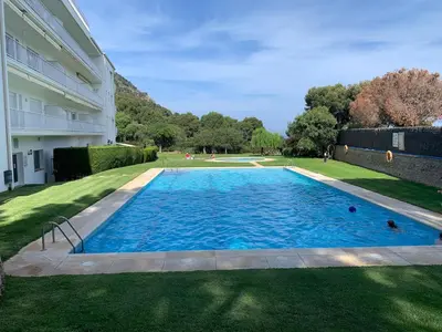 Piscina en o cerca de Beautiful apartment with pool terrace parking