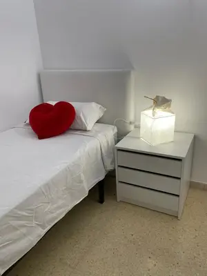 Cama o camas de una habitación en Apartament a Arenys de Mar