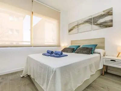 Cama o camas de una habitación en Apartment Homey by Interhome