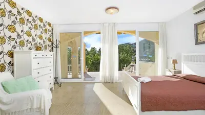 Cama o camas de una habitación en Villa Cor - Lloret de Mar