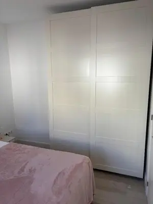 Cama o camas de una habitación en La Sardineta, es un apartamento en la Costa Brava, Palamós 1 minuto de la playa Alquiler temporal mínimo 32 noches