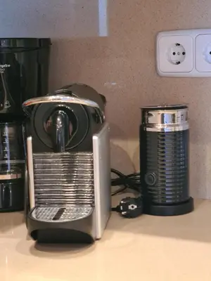 Utensilios para hacer té y café en BEACH APARTMENT San Jorge
