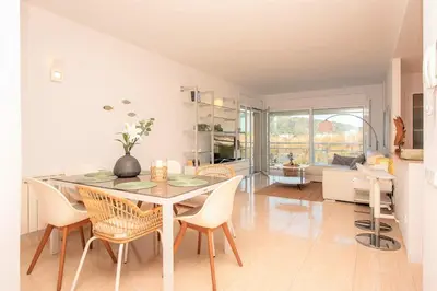 Zona de estar de Marina Apartment Port D'Aro