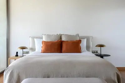Cama o camas de una habitación en Hotel Esperit Roca