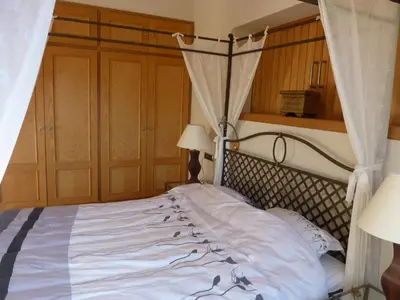 Cama o camas de una habitación en villa luna