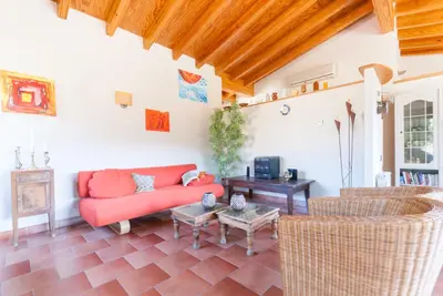 Zona de estar de villa luna