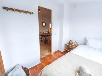 Cama o camas de una habitación en Villa Marie, 8 pers, green zone, private