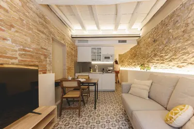 Zona de estar de Bravissimo Mora 14, Monthly Apartment