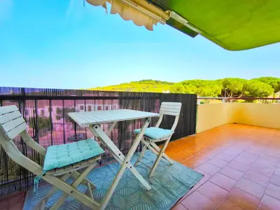 Un balcón o terraza de Refugio Costero en S'Agaró cerca de Playas Top