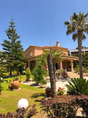 Jardín al aire libre en Summer house in S'agaró