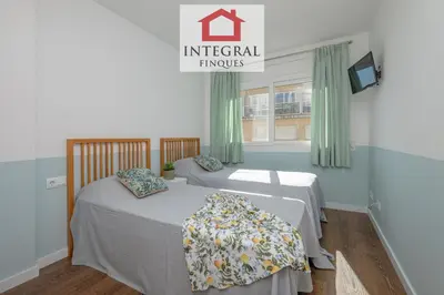 Cama o camas de una habitación en Apartament Terra de Mar