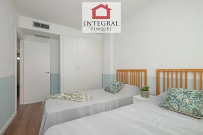 Cama o camas de una habitación en Apartament Terra de Mar