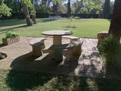Jardín al aire libre en Mas Martí