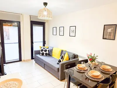 Zona de estar de Joy Apartments