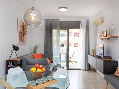 Zona de estar de Apartment Es Freus by Interhome