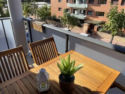 Un balcón o terraza de Apartment Es Freus by Interhome