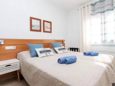 Cama o camas de una habitación en Apartment Es Freus by Interhome