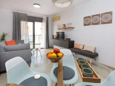 Zona de estar de Apartment Es Freus by Interhome
