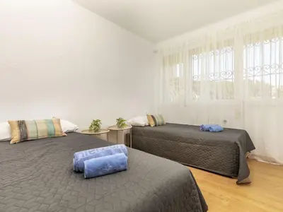 Cama o camas de una habitación en Holiday Home Castellet by Interhome
