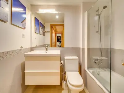 Un baño de Apartment in Fenals near Stunning Beaches