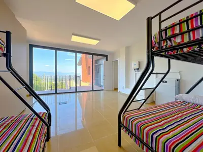 Cama o camas de una habitación en Villa in Costa Brava with Private Pool