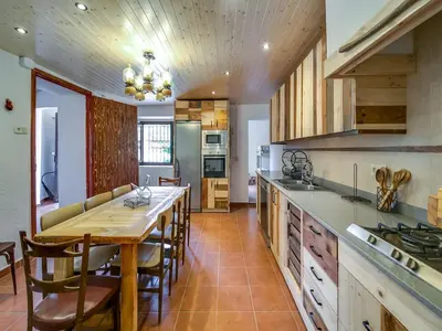 Una cocina o zona de cocina en Villa in Palafolls with Private Pool & BBQ