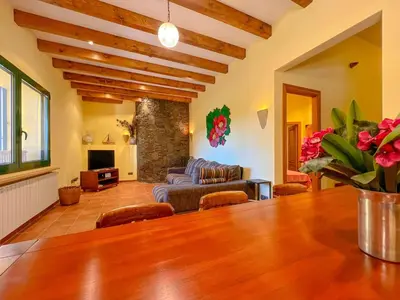 Zona de estar de Holiday Home in Palamós near the Beach