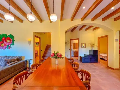 Zona de estar de Holiday Home in Palamós near the Beach