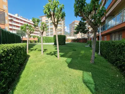 Jardín al aire libre en Apartment in Santa Susanna near the Beach
