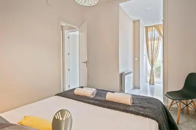 Cama o camas de una habitación en Winahost Apartamento Palamós