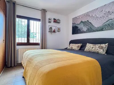 Cama o camas de una habitación en Villa Paraiso - mit riesigem Traumpool