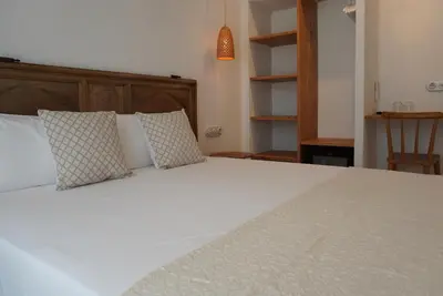 Cama o camas de una habitación en Ses Terrisses Hotel